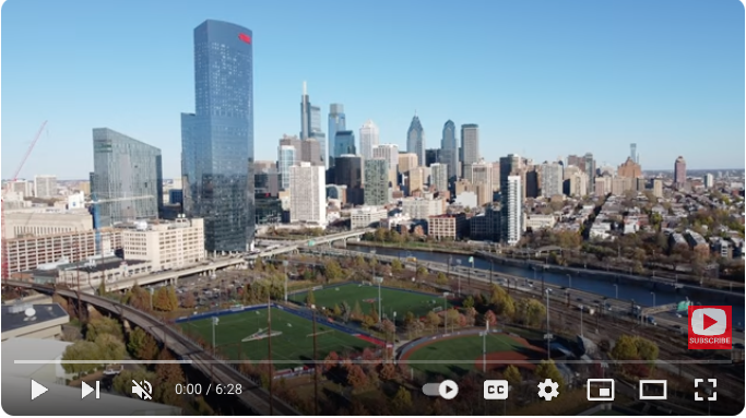 Linked cover image of UPenn 4K Drone Campus Tour youtube video